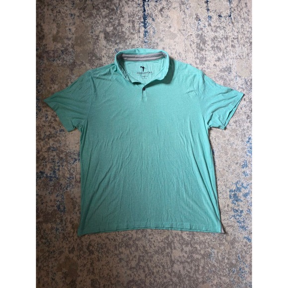 Anderson Ord Men's XL Beach Glass Heather Green Performance Golf Gamer Polo - Picture 1 of 3
